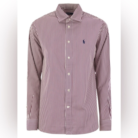 Ralph Lauren Men's XL Red Striped Button-Up Long-Sleeve Shirt Multicolor Casual - Picture 1 of 11